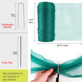 RIFNY garden netting lets light, air and rain reach plants.
