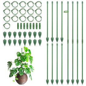 RIFNY 14-inch adjustable plant stake with connecting tube supports growth at each stage