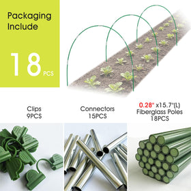 RIFNY row cover clips secure netting to protect crops.