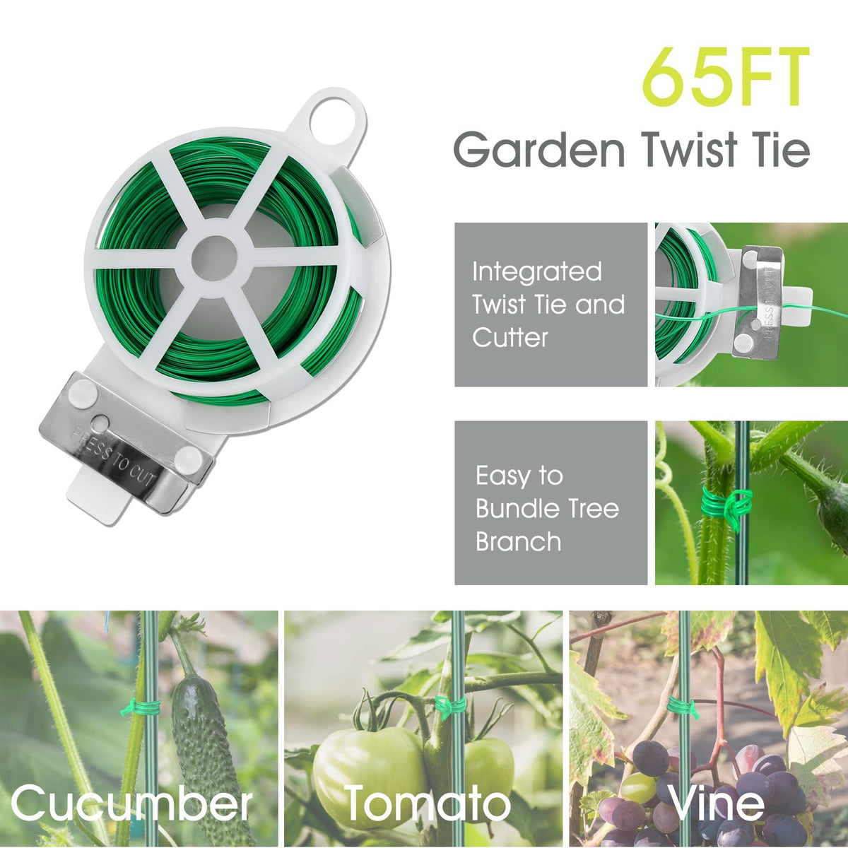 RIFNY small and large clips help secure vines to the trellis.