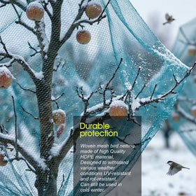 RIFNY UV-resistant all-weather netting withstands outdoor conditions year round.