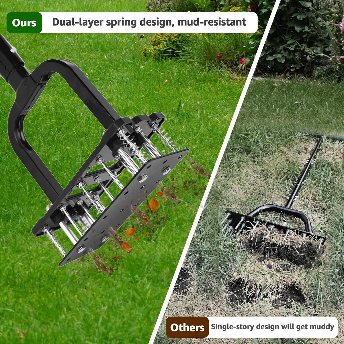 Adjustable height from 32 to 35 inches fits different users.