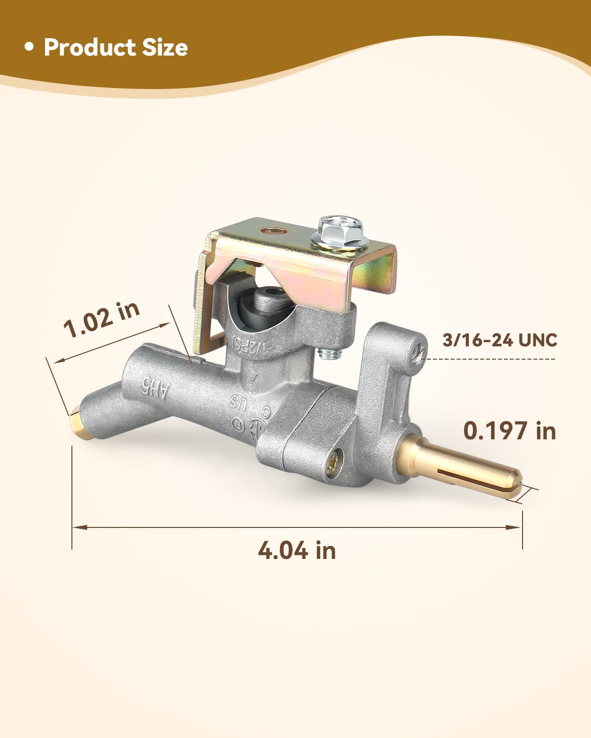 Rigshru valve-manifold built with durable materials for long-lasting grilling performance.