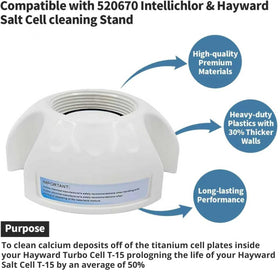 RILDWO GLX-CELLSTAND kit supports Hayward and Pentair chlorinators for easy cleaning