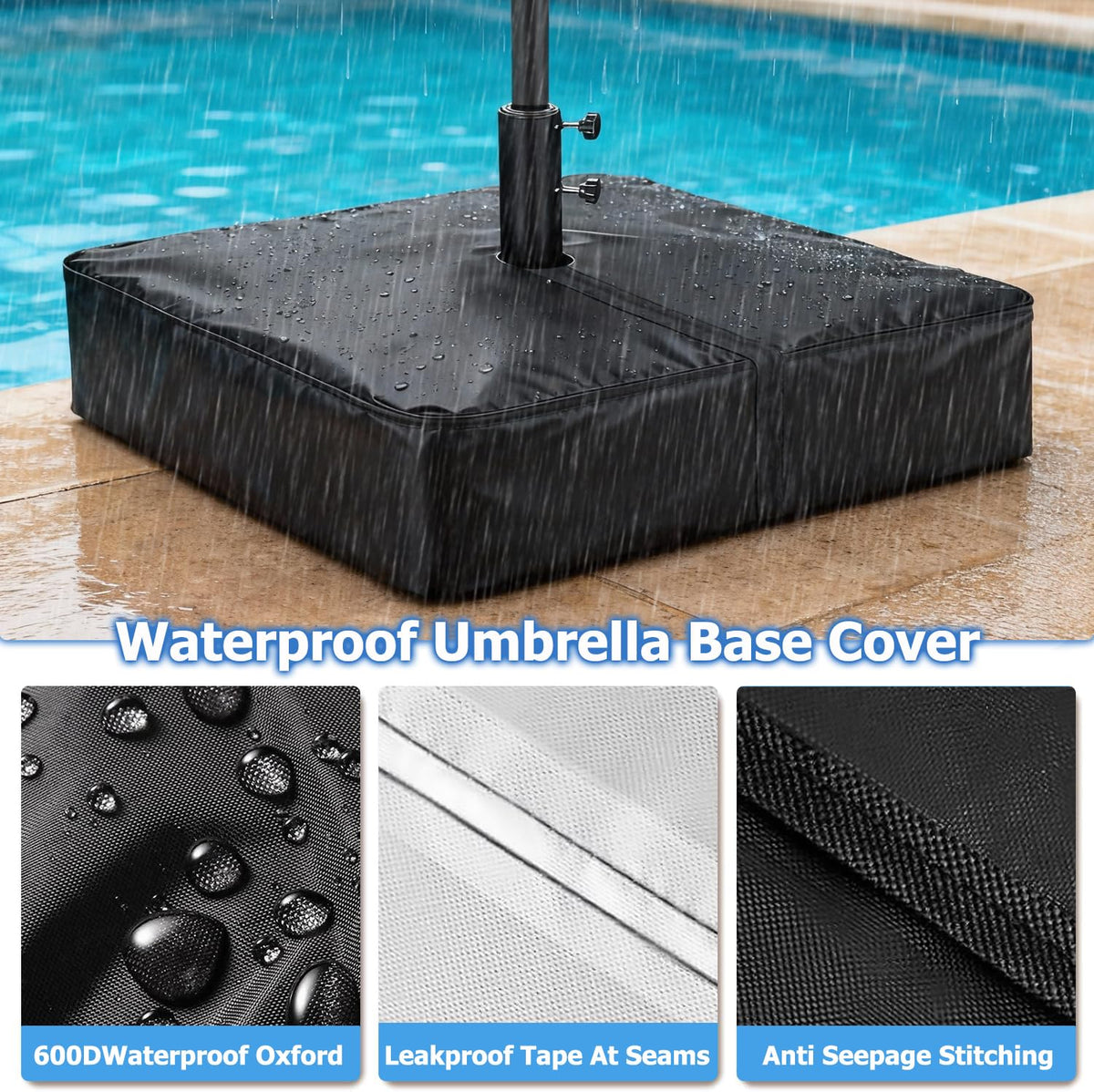 Rileytee base cover waterproof 600D fabric protects against rain and dirt