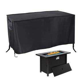 Rilime fire pit cover rectangular 45in protects outdoor table from rain and sun