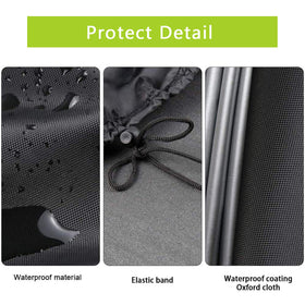 Rilime fire pit cover rectangular vented design promotes moisture escape