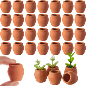 RimCereal 40-piece mini terracotta pots for desktop decor and DIY projects