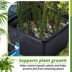 RimCereal durable plastic baskets designed for long-lasting hydroponics.