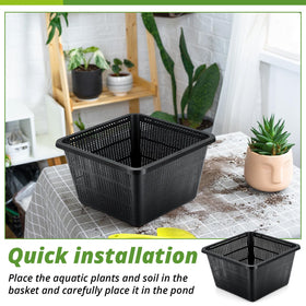 RimCereal easy-install water garden pots for quick, clean setup.