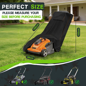 Rimwig lawn mower cover waterproof and dust-protective for outdoor use.