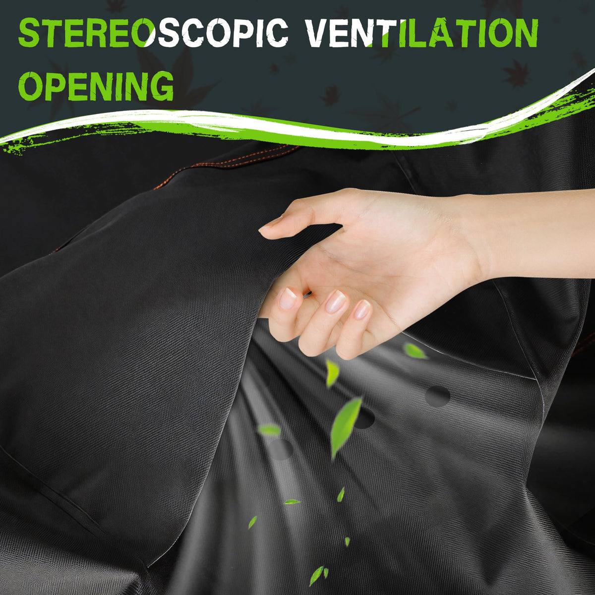 Rimwig Outdoors riding mower cover next to deck guide for 54-inch machines.
