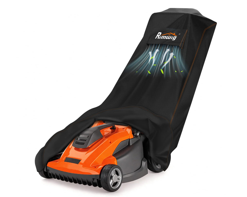 Rimwig patio lawn mower cover with universal fit for all-season protection.