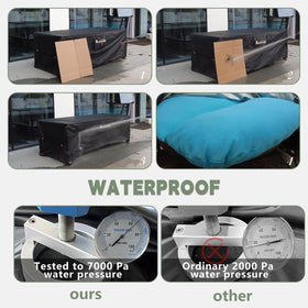 Rimwig rectangular-table-cover-rectangular-fit protects dining set.