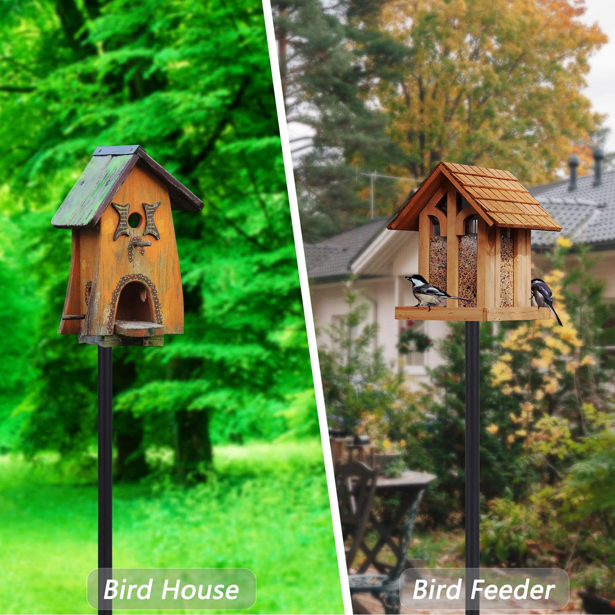 RINLAIN heavy-duty steel construction ensures long-lasting outdoor use.