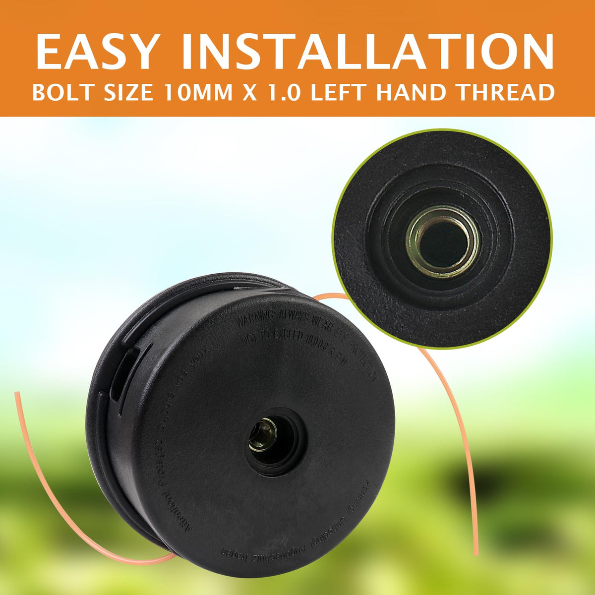 Rinlius 25-2 arbor size 10mm x 1.0 LHF for secure attachment