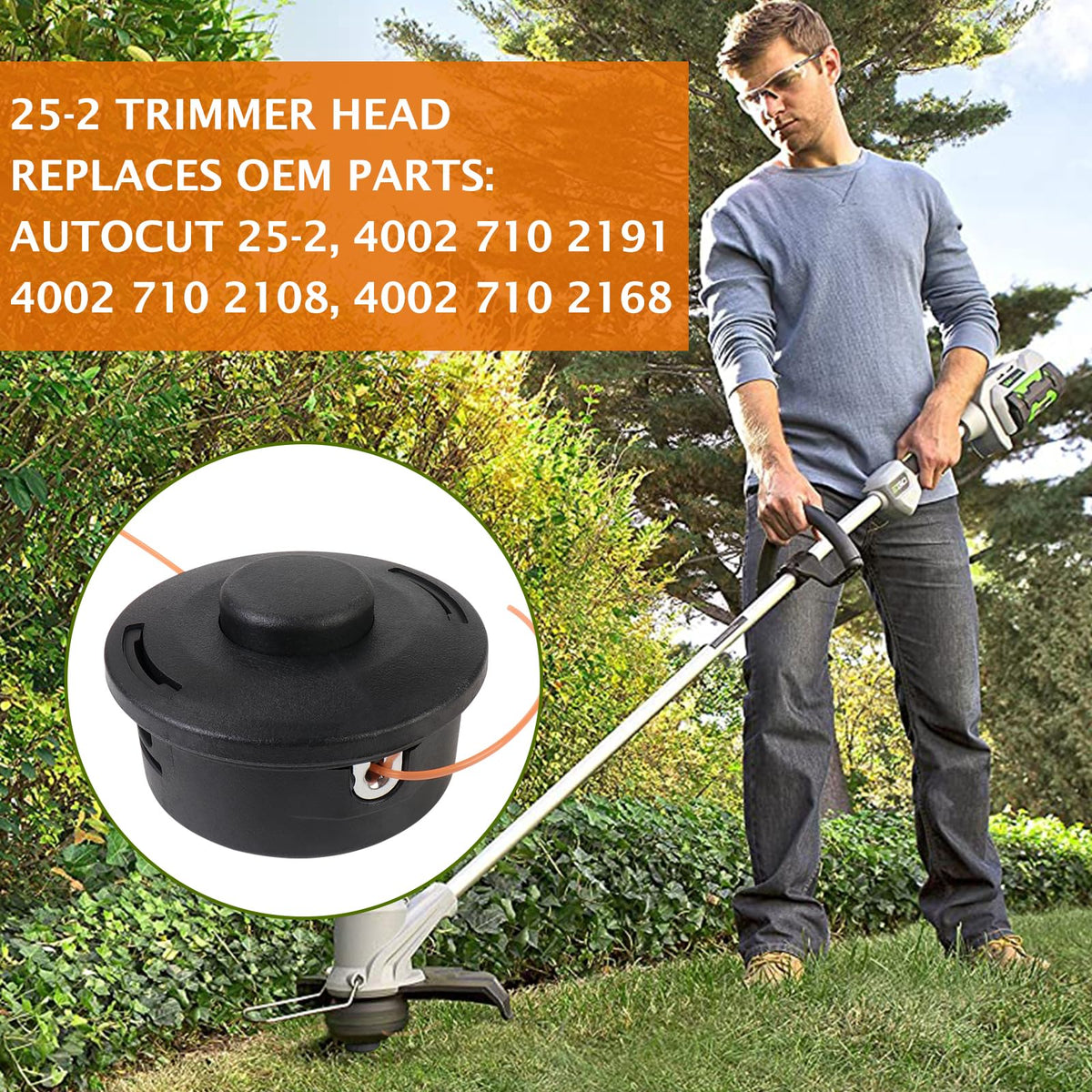 Rinlius 25-2 features double line bump feed for efficient trimming