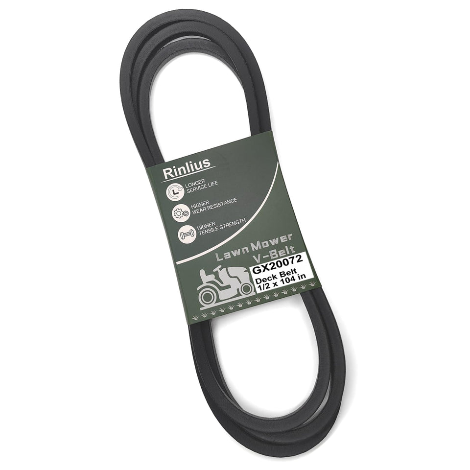 Rinlius GX20072 deck belt for John Deere ensures smooth belt drive.