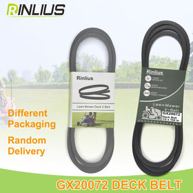 Rinlius 1/2-inch by 104-inch deck belt delivers durable performance.