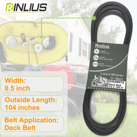 Rinlius GX20072 deck belt compatible with LA and 100 series tractors.