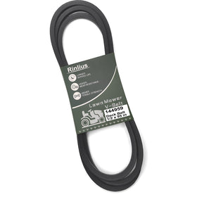 Rinlius mower deck belt 144959 closeup highlights durable construction for reliable mowing