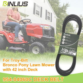 Rinlius belt dimensions 1/2 inch by 96.5 inch for deck use