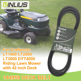 Rinlius mower deck belt installation guides quick replacement and smooth operation