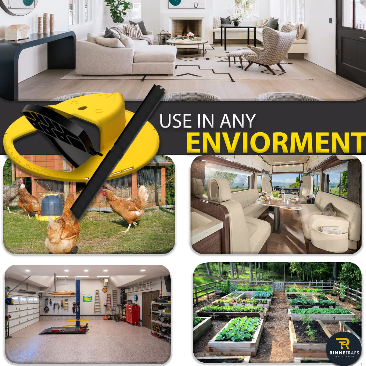 US-made construction of RinneTraps with sturdy materials for durability.