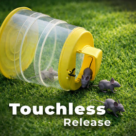 RinneTraps Flip N Slide no-touch release keeps hands clean.
