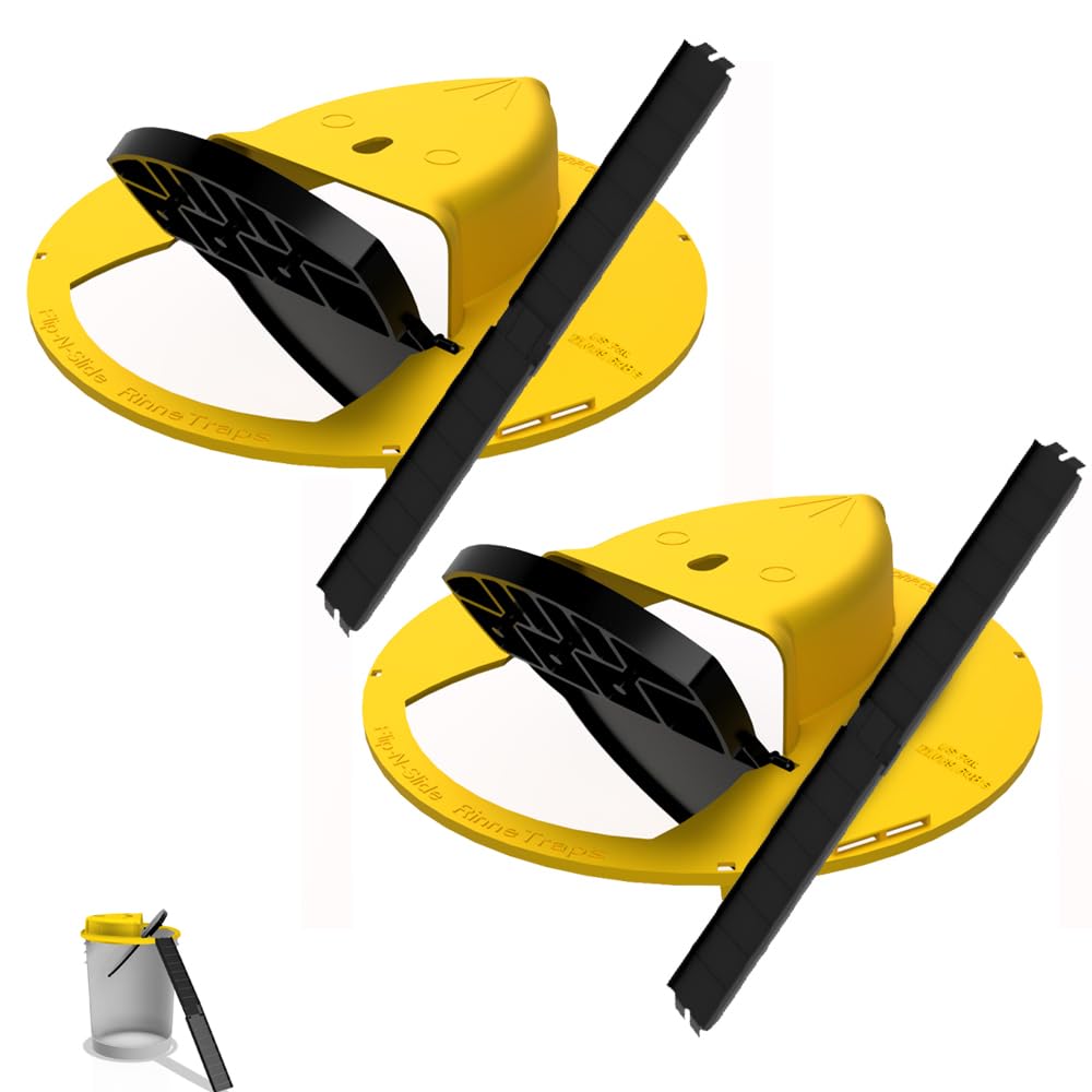 RinneTraps Flip N Slide bucket lid trap overview for quick, multiple-catch use.
