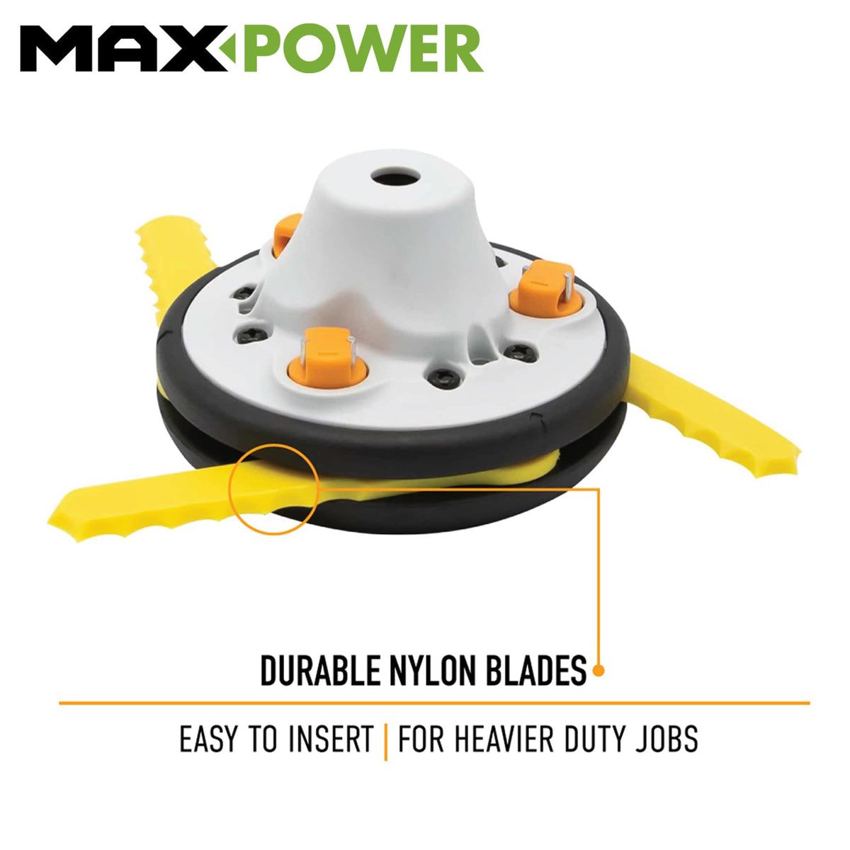 Rino-Tuff Pivotrim blade insert for quick brush cuts.