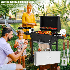 RINPIR deluxe grilling set meat claws for easier shredding and serving.