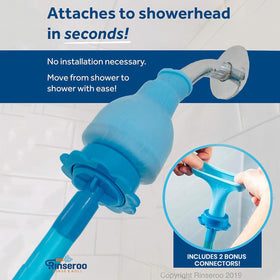 Rinseroo tool attaches without tools, saving time during routine pet care.