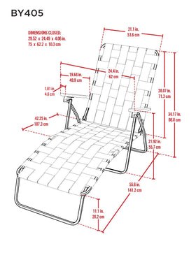 RIO BEACH Camp & GO 11.25-inch seat height keeps you above sand