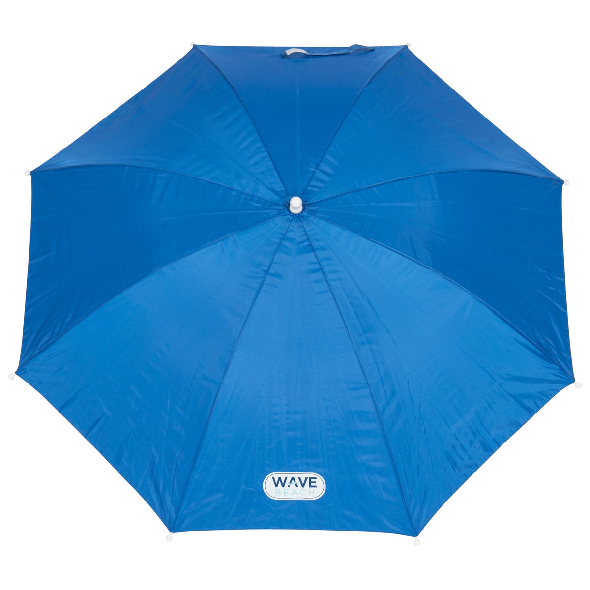 Rio Brands Wave Beach umbrella clamp-on attached to a chair for extra shade
