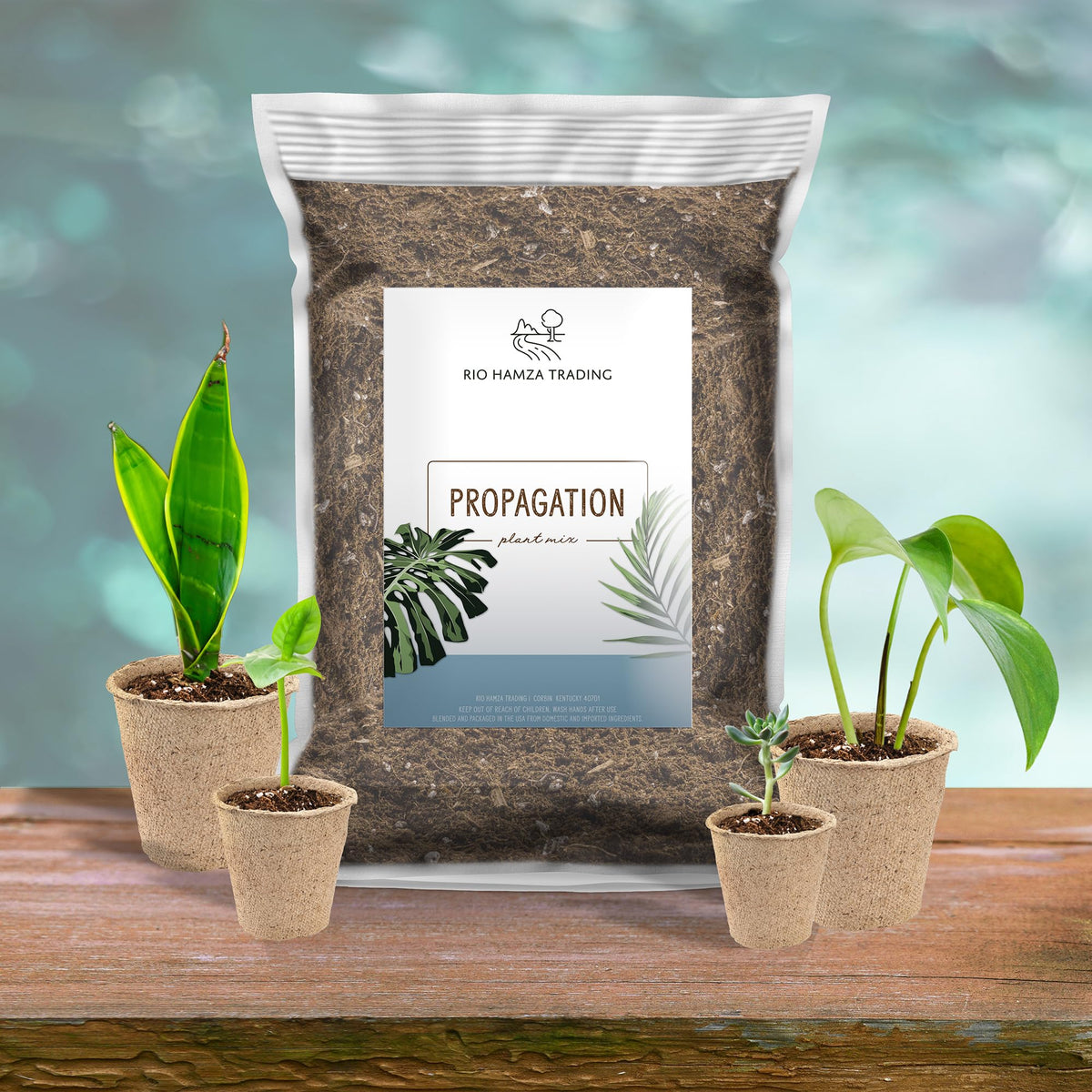 Rio Hamza Trading hand-blended mix closeup shows airy texture ideal for delicate roots.
