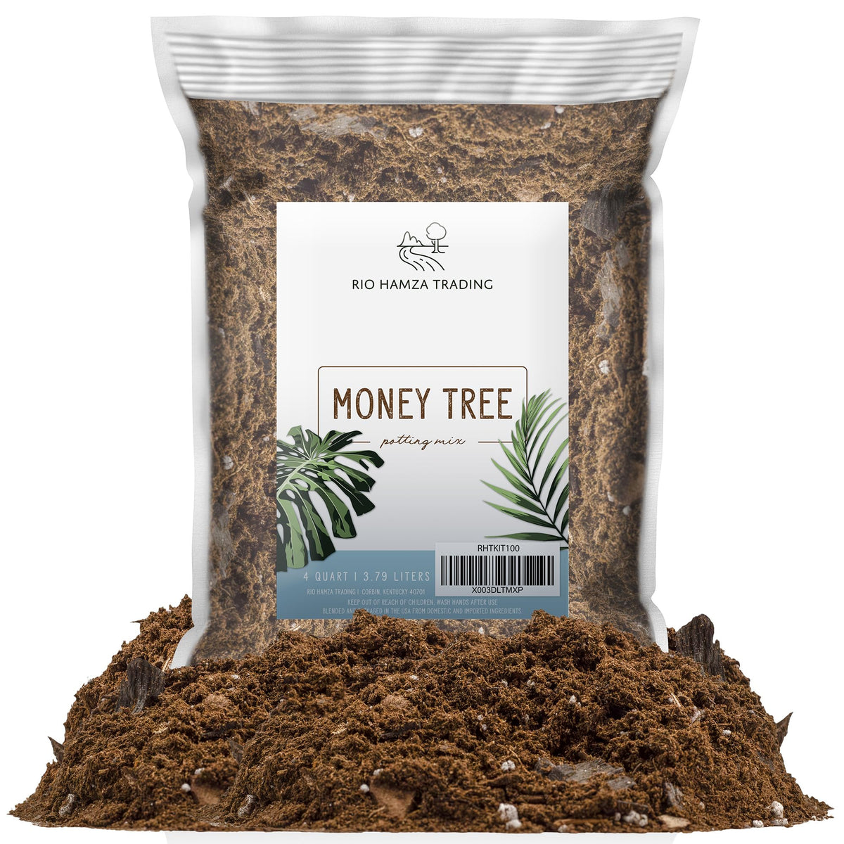 Rio Hamza Trading Money Tree Soil bag 1 gallon ready for repotting.