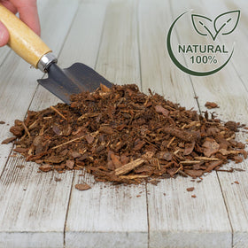 Rio Hamza Trading orchid bark for houseplants improves drainage and aeration.