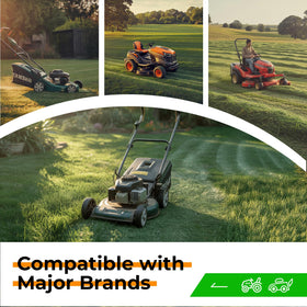 Compatibility list emphasizing Hustler models and aftermarket options