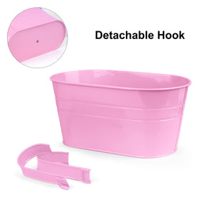 RIOGOO bucket style planters with detachable hooks for flexible indoors.