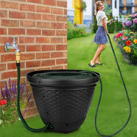 Riokko large-capacity hose pot organizes hoses while saving space.