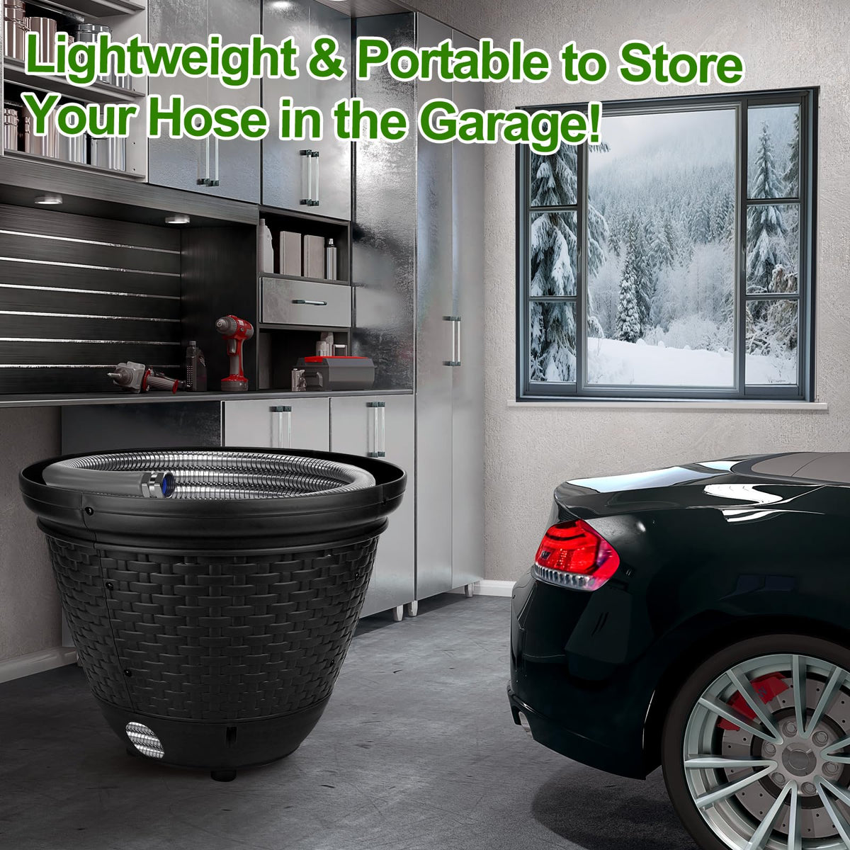 Riokko hose pot features five drainage holes to prevent water accumulation.