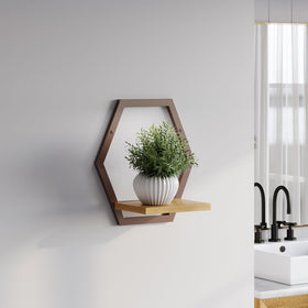 Rioneta decorative wall shelf ideal for coffee station or herbs.