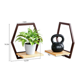 Rioneta arch-design metal brackets support up to 25 lbs for sturdy wall decor.