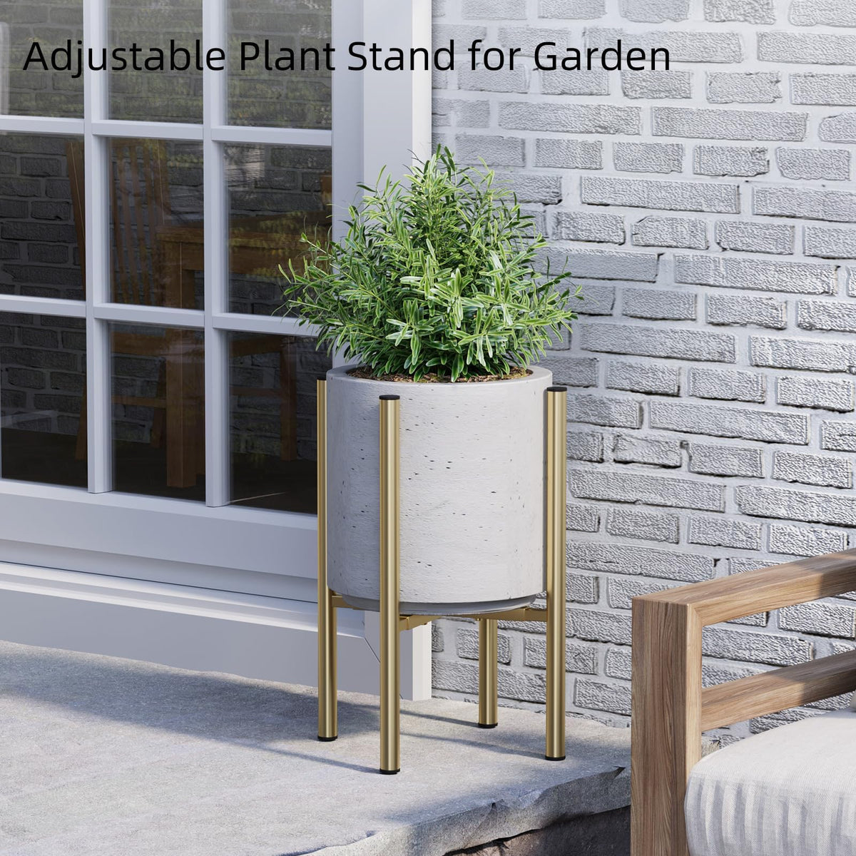 Rioneta heavy-duty metal stand suitable for indoor or outdoor use.