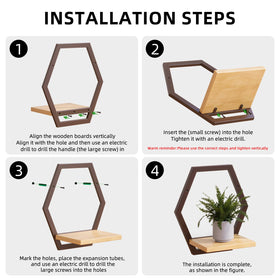 Rioneta space-saving wall display adds vertical interest.