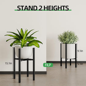Rioneta sturdy metal frame keeps plants stable on any floor surface