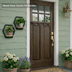 Rioneta wall-mounted display saves space in small rooms.