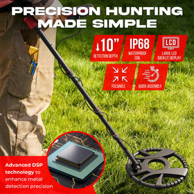 RipTic 10-inch IP68 waterproof coil ready for water and shore detecting