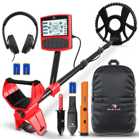RipTic metal detector kit full with accessories for treasure hunting and exploration